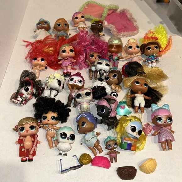 Lol Surprise Dolls Lot Of 27 With Accessories Assorted‎ Tots & Pets E4