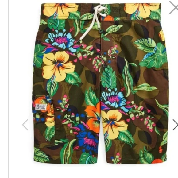 ralph lauren Kailua Floral-Camo Swim Trunks