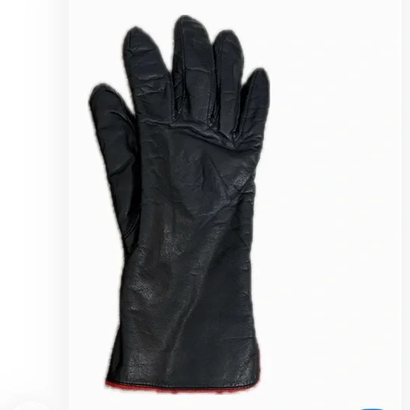 Black Leather Gloves