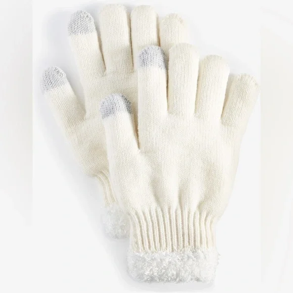 On 34th Women's Rib-Stitch Fuzzy-Cuff Gloves, Created for Macy's
