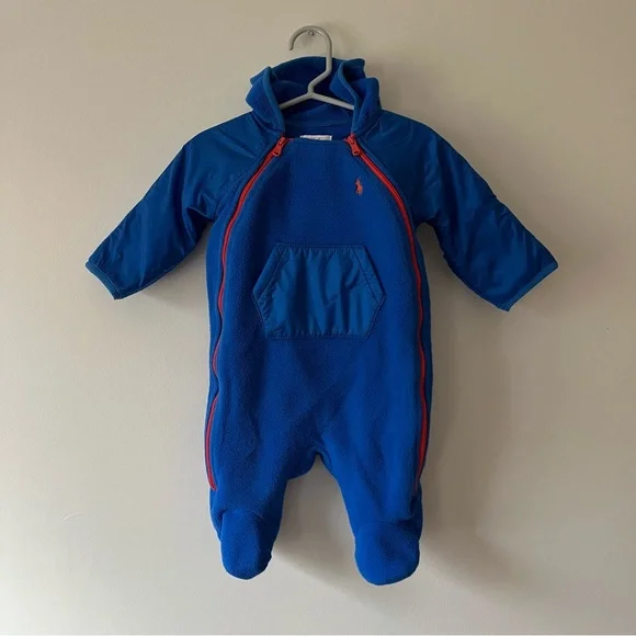 Kids Ralph Lauren Fleece Baby Bunting 3m