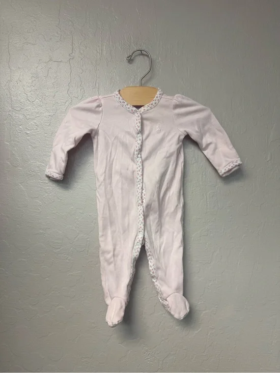 $15 ADD ON ralph lauren pink footie floral 3M little sleepies zara mini boden