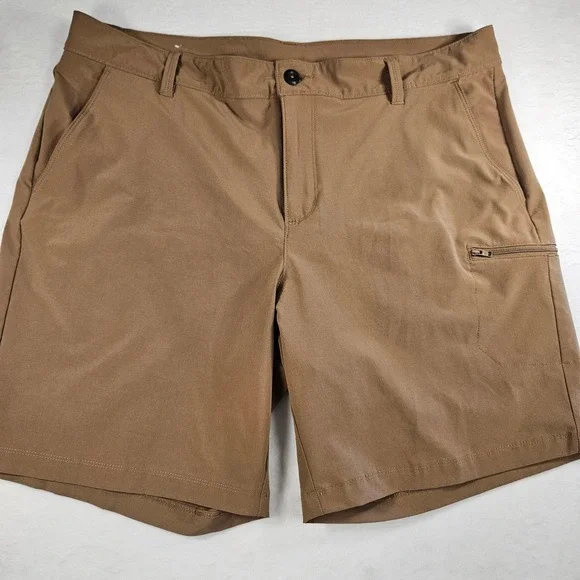 Columbia Mens Brown Stretch Outdoor Hiking Shorts 38W AO1897 Pocketed