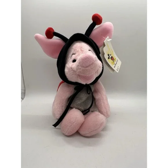 Walt Disney World‎ - 1999 Ladybug Piglet - Bean Bag - With Tag - Vintage - 12
