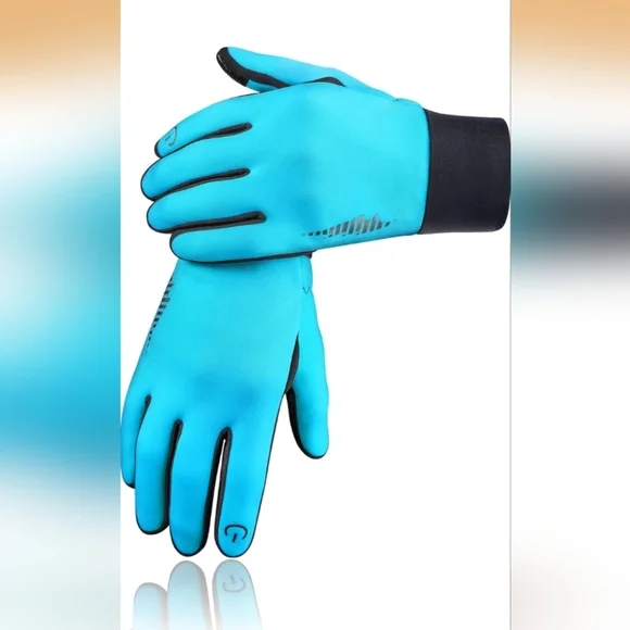 SIMARI Winter Gloves Liner Thermal Warm Touch Screen Blue (EUC)