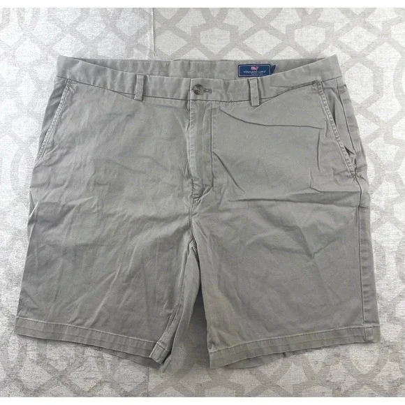 Vineyard‎ Vines Mens Breaker Shorts Khaki Tan Stretch Cotton Size 40
