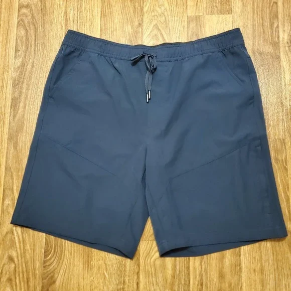 Gerry Hiking Shorts Men‎ Large Blue Trail Short 4-Way Stretch Zip Pocket New
