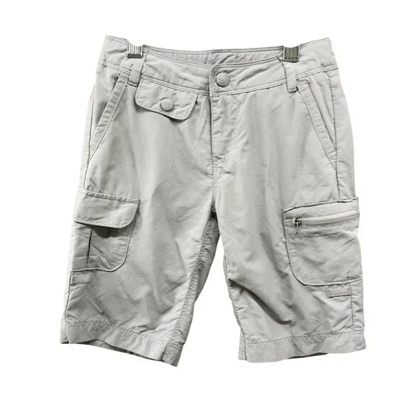 REI‎ Hiking Cargo Shorts Girls XXS 4-5 Gray Nylon Outdoors Lightweight Trail