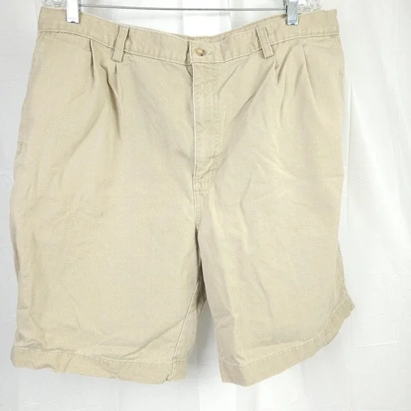 Carhartt Khaki Work‎ Pleated Shorts Men's 40 Tan High Rise Chino Dungarees