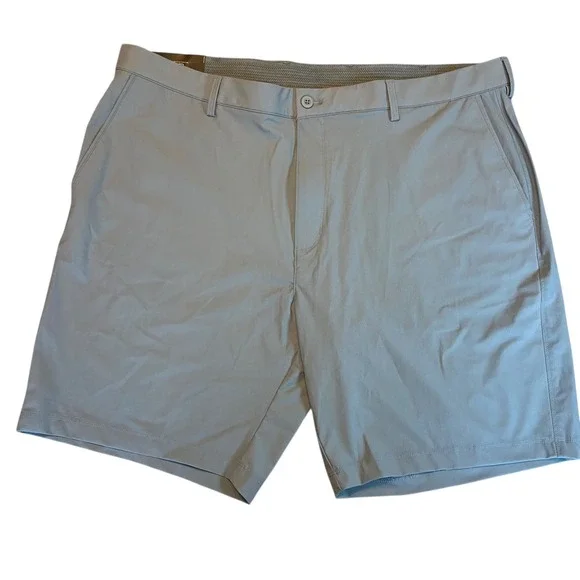 Greg‎ Norman Mens Performance Stretch Golf Shorts 42 Gray UPF Sun Protection