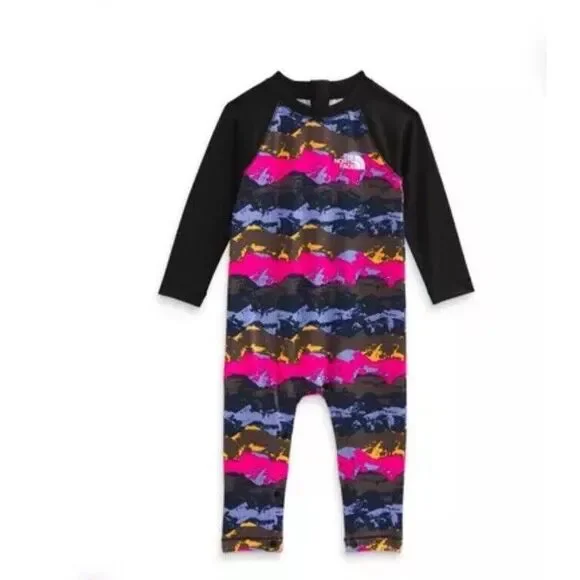 The North Face Infant Sun UPF‎ 40+ One Piece Jumper Size 12-18 M Quick Dry