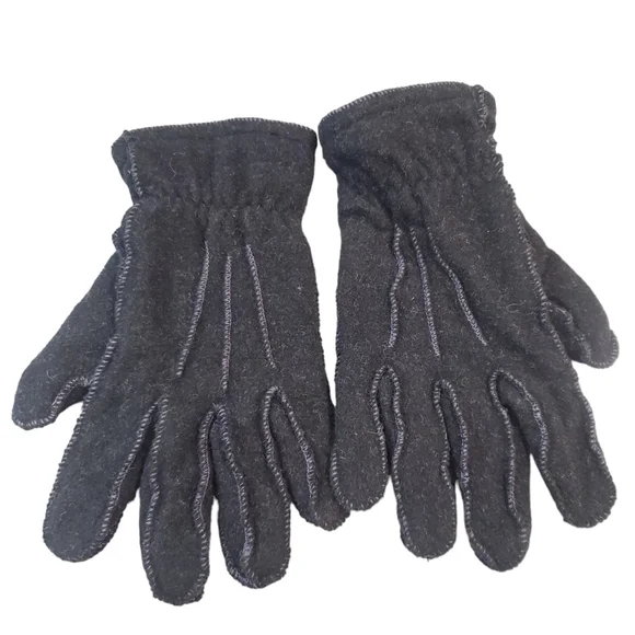 Gap Womens Black Wool Winter Gloves Size Small