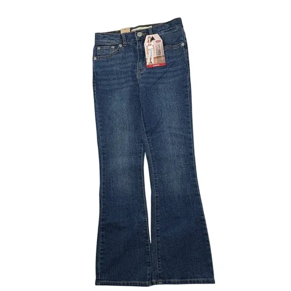 Levi's 726 Flare Jeans Kids Size‎ 10 NWT Blue High Rise Stretch Denim Retro Boho