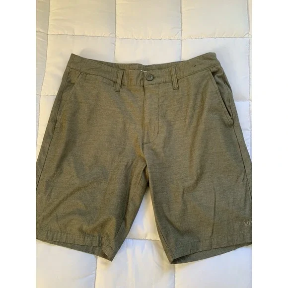 RVCA Mens‎ Shorts Olive Button Closure Size 29