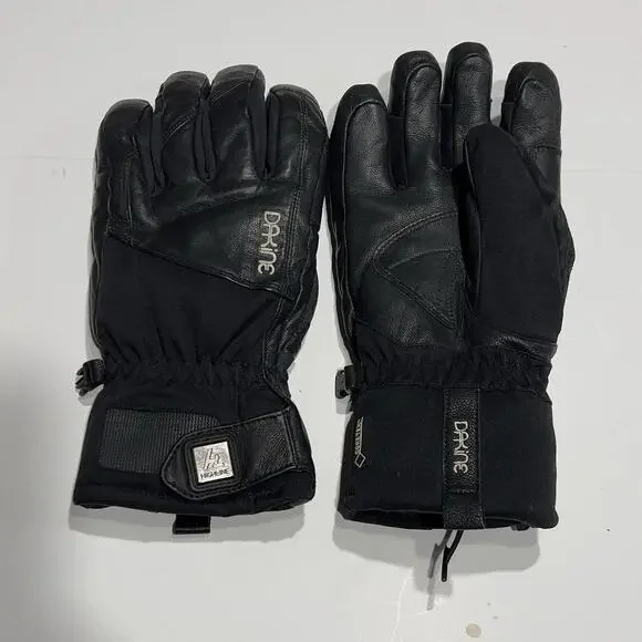 Dakine Excursion GORE-TEX Gloves Size M Black PrimaLoft Leather Ski Snowboard