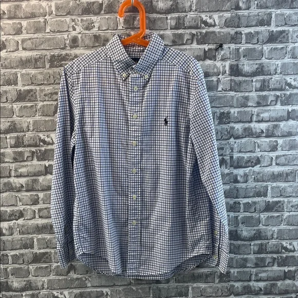Ralph Lauren‎ Navy and White Checkered Shirt