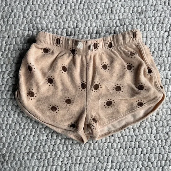 Rylee & Cru Tan Sun-Print Track Shorts 4-5