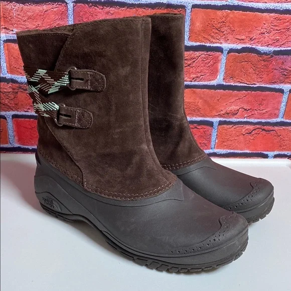 The North Face Women’s Faux Fur Polartec Shellista II Pull-On‎ Boots Size 8.5