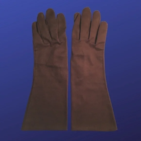 UNBRANDED Cloth Fabric Gloves, Women’s Size M, CHOCOLATE BROWN, Pre-owned, EUC