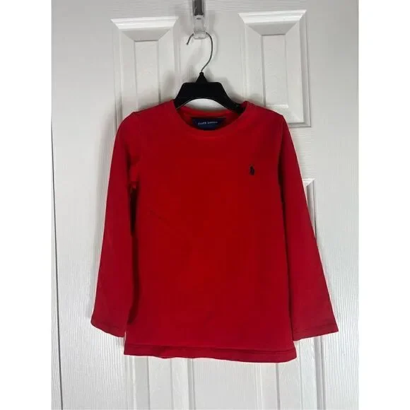 Ralph Lauren Childs Red Shirt Size 6
