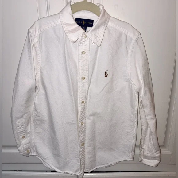 Ralph Lauren Classic White Button-Up Shirt