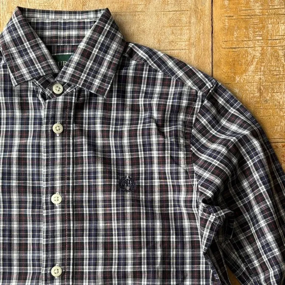 Ralph Lauren Boys Plaid Button-Down Shirt size 8