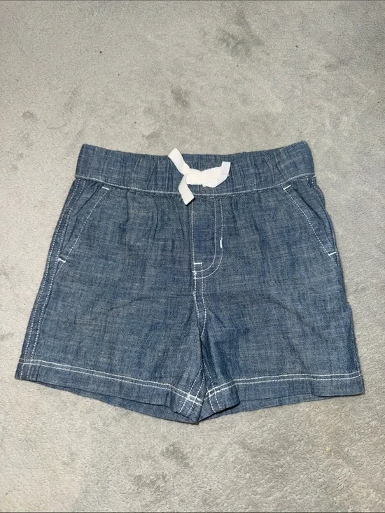 Ralph Lauren Chambray Baby Shorts in Blue