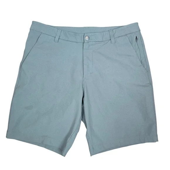 Lululemon Men's Commission Golf Shorts Size 33 Sage Green Technical Activewear