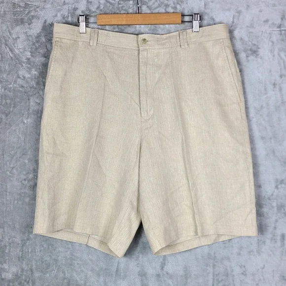 Tommy Bahama Relax Linen & Silk Shorts Golf Athleisure Preppy Coastal Size 40
