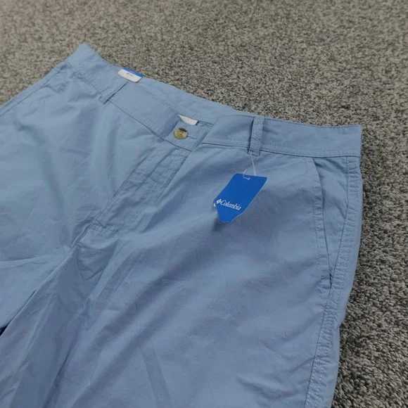NEW Columbia Shorts Mens 38 Blue Chino‎ Fishing Outdoor Hiking Casual Trail Trek