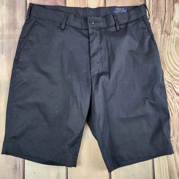 Polo Ralph Lauren Performance Chino Shorts‎ Mens 32 Navy Blue Lightweight 10