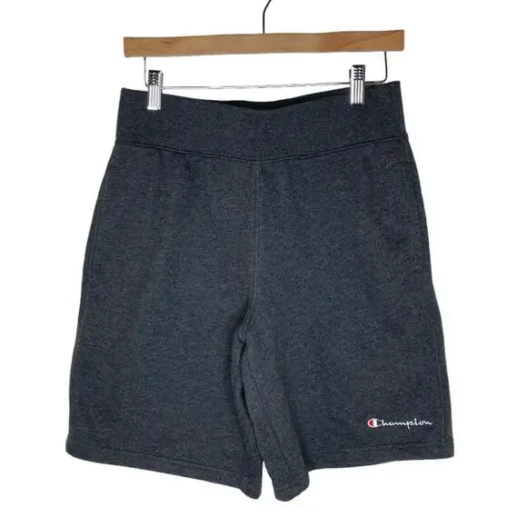 Champion Gray Drawstring Waist Sweat-Shorts Sweat Shorts Men's Small