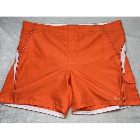 Nike Core Velocity Volley Shorts / Swim Trunks in Orange 2XL Cargo‎ XXL