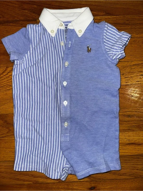 Ralph Lauren Baby Boy Oxford Polo Shortall 3M