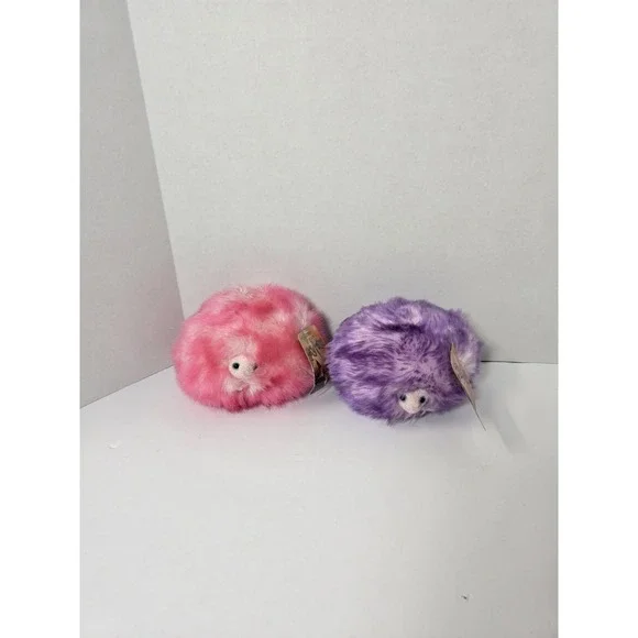 Harry Potter Pygmy Puff Plush Lot Of 2 Set Purple Pink Wizarding World