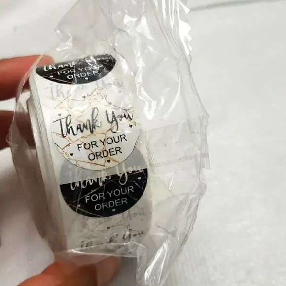 Thank you Stickers 1 Inch 500 pieces Count New