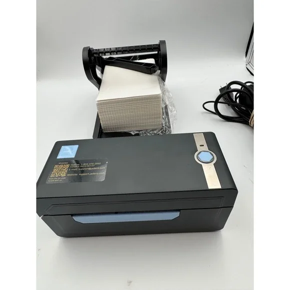 Jadens Thermal Shipping Label‎ Printer Black with External Holder and Labels