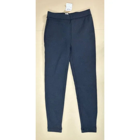 NWT Crewcuts J.Crew Girls‎ Cozy Leggings Black Size 8