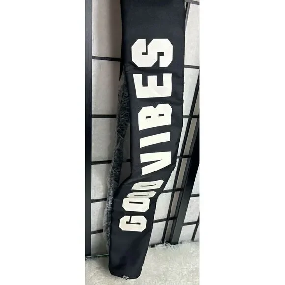 Pink by Victoria Secret Black/White Good Vibes Yoga Mat Carrier