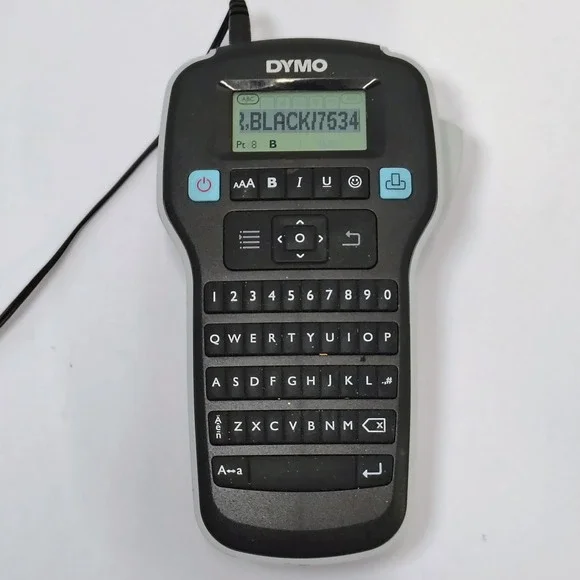 DYMO LabelManager 160e Handheld Label Maker QWERTY Keyboard with AC Adapter‎ Blk