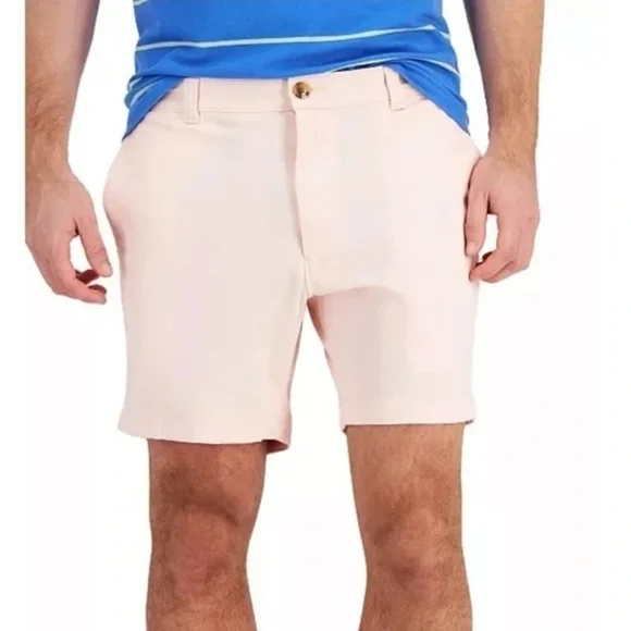 𝅺CLUB ROOM Chalky Rose Pink Stretch Chino Shorts