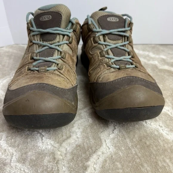KEEN Circadia Brown Teal Waterproof Hiking Shoes Women's Size 8.5‎ Durable