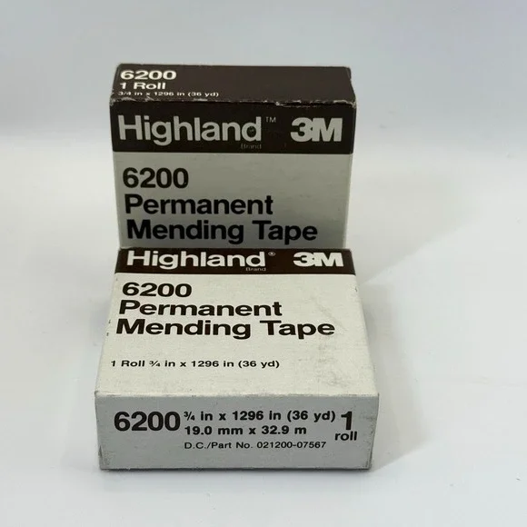 VTG 3M‎ Highland 6200 Permanent Mending Tape 3/4