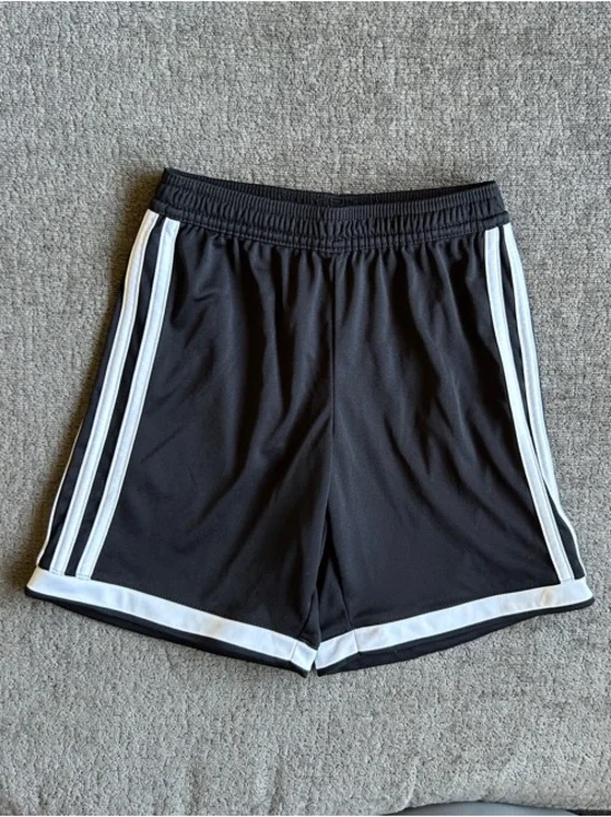 adidas Black and White Kids Athletic Shorts