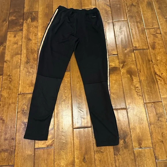 adidas‎ Black Track Pants with Cream Side Stripe