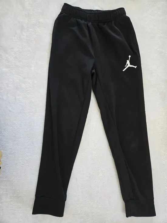 Jordan Jogger Sweatpants Boys 10-12 Black Jumpman Athletic Pants