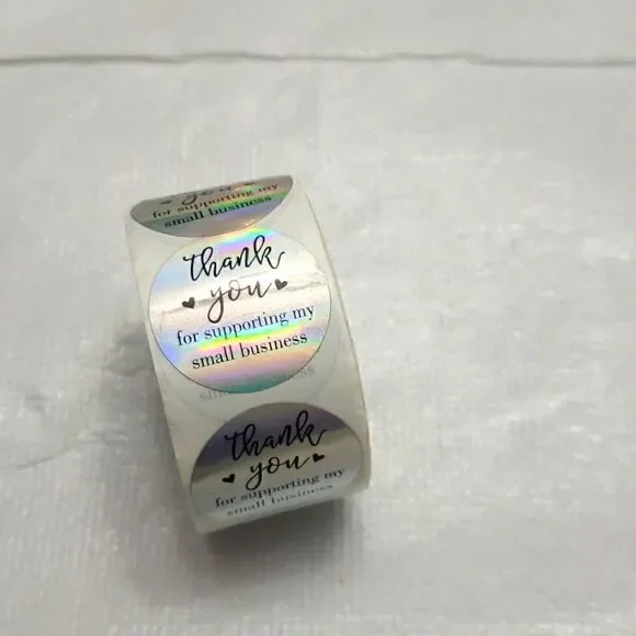 Thank you Stickers 1 Inch 500 pieces Count New