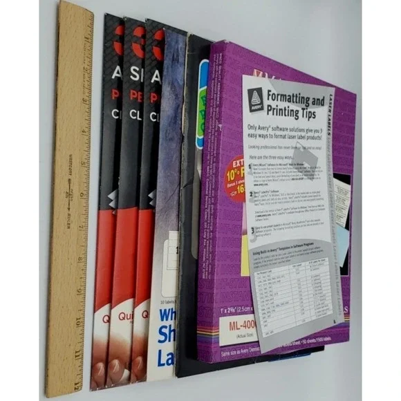 Avery Labels Inkjet Laser 3M Maco Address Mailing‎ Print Copy Labels 6 Open Pkg