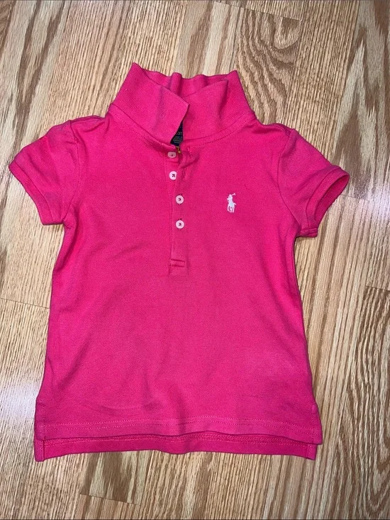 Ralph Lauren Hot Pink Toddler Girl Polo