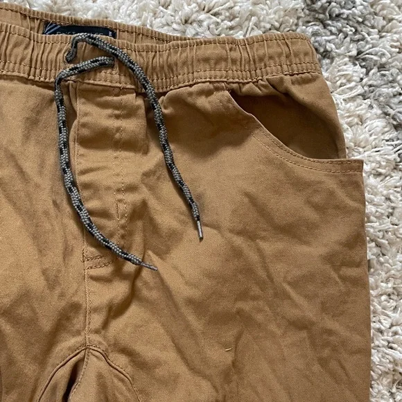Kids Casual Brown‎ Drawstring Pants